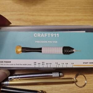 Craft911 Precision Pin Vise with Gold and Black Handle